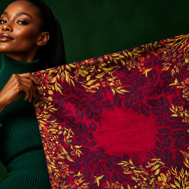 Satin Luxe Taille M : Chante d'Aube (Rouge Bordeaux)