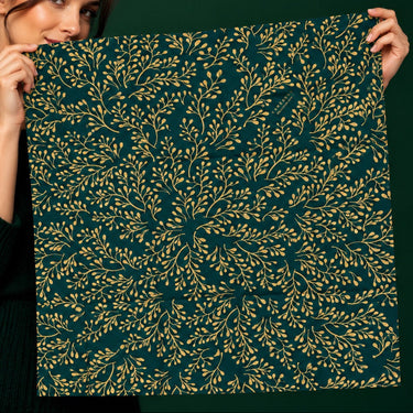Coton Recyclé Taille M : Sauvages (Vert sapin)