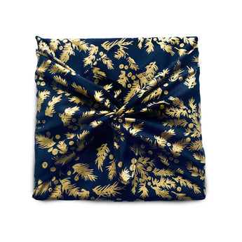 Holly Tips (night blue) 35x35cm Mat 100% Cotton