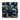 Le Renard et l'Écurueil (bleu nuit) 35x35cm Mat 100% Coton